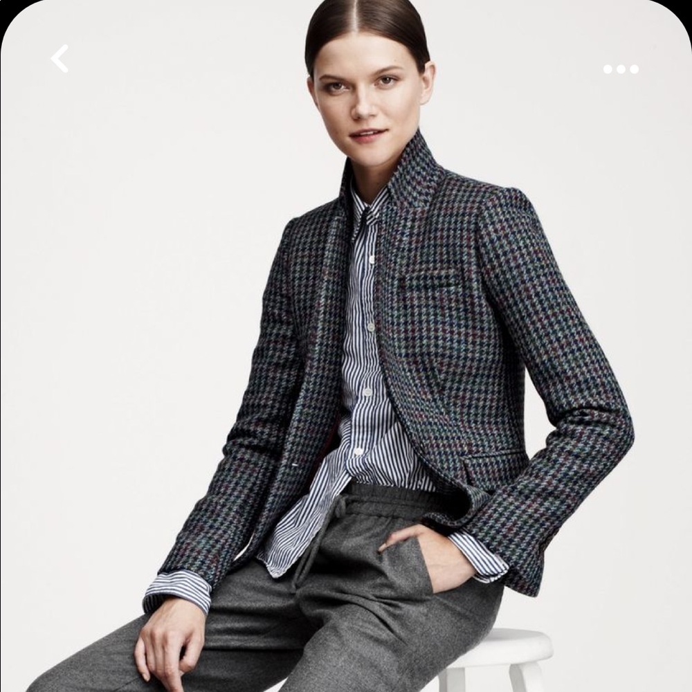 J Crew Tweed Wool Blazer